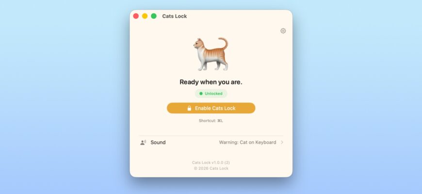 Как защитить Mac от кошачьего спама с Cats Lock