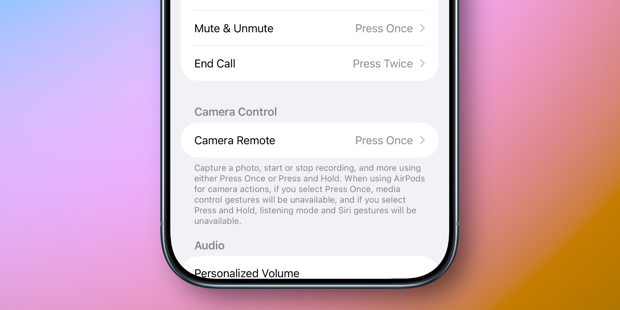 Как использовать новую функцию AirPods для камеры iPhone 4