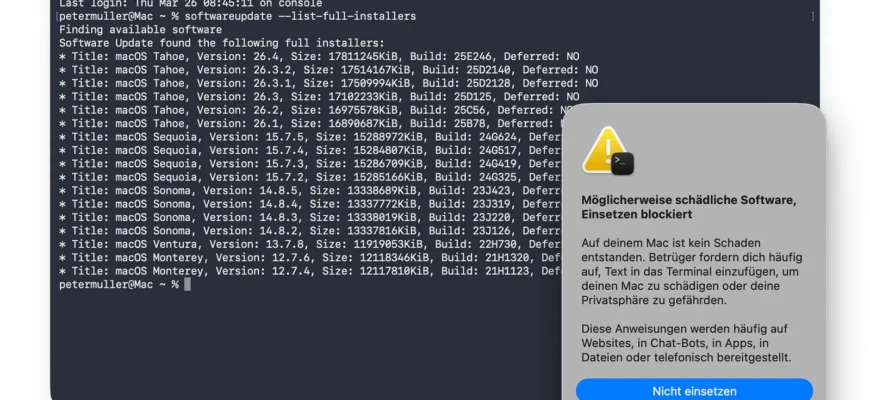 Как macOS защищает вас от вредоносных команд в терминале