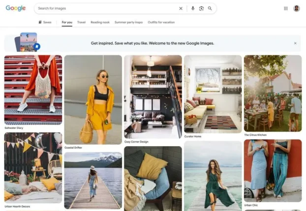 Google Bilder: 25 лет и новая функция Pinterest