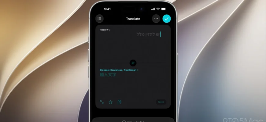Как iOS 27 улучшает Apple Translate: новые языки и акценты