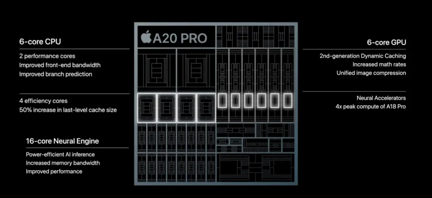 Обзор Apple A20 Pro: новейший чип для iPhone 18 Pro