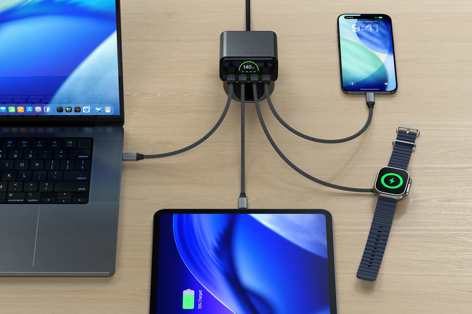 Гид по зарядному устройству Satechi ChargeView 240W для Mac 2