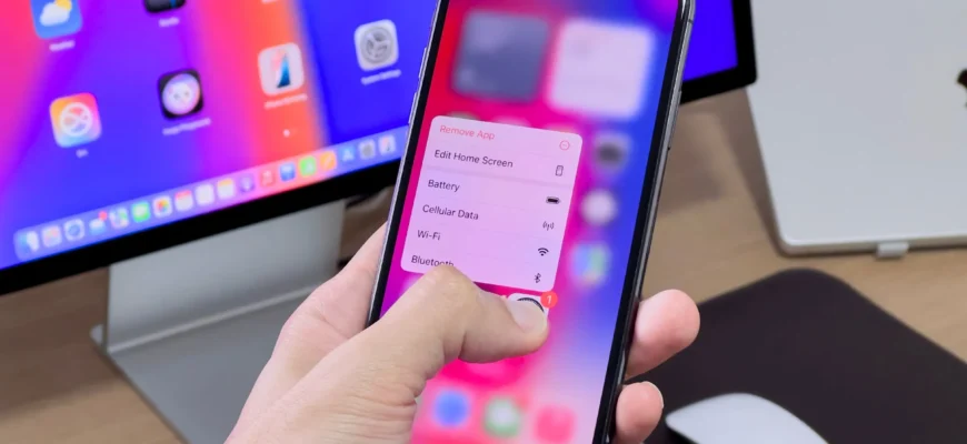 Как быстро найти настройки батареи на iPhone