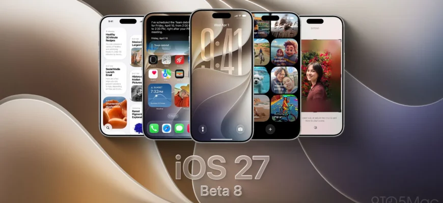 Обзор iOS 27 beta 8: новые возможности Siri и тестирование