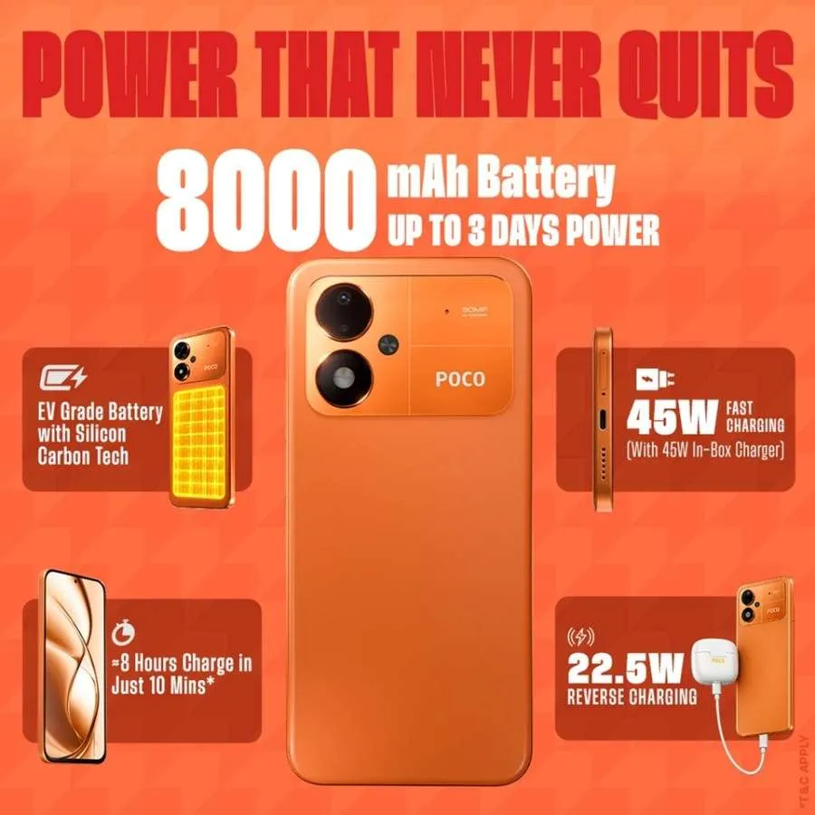 Poco M8 Power: 120 Гц и мощный аккумулятор на 8000 мАч 3
