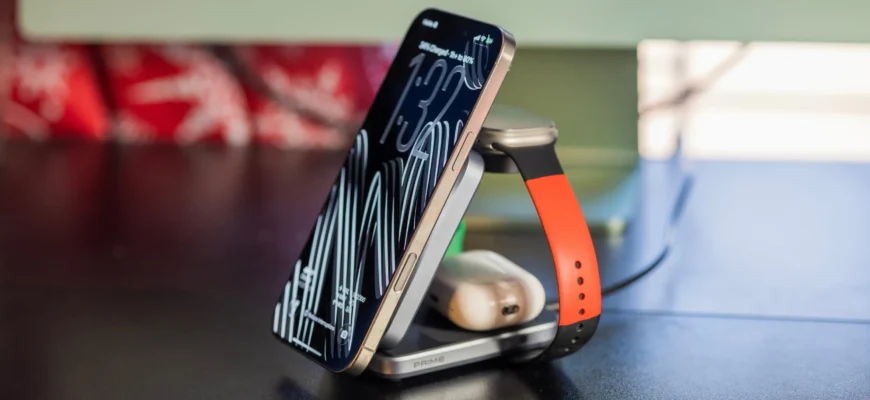 Гид по зарядке iPhone 16: Anker 25W MagSafe 3-в-1