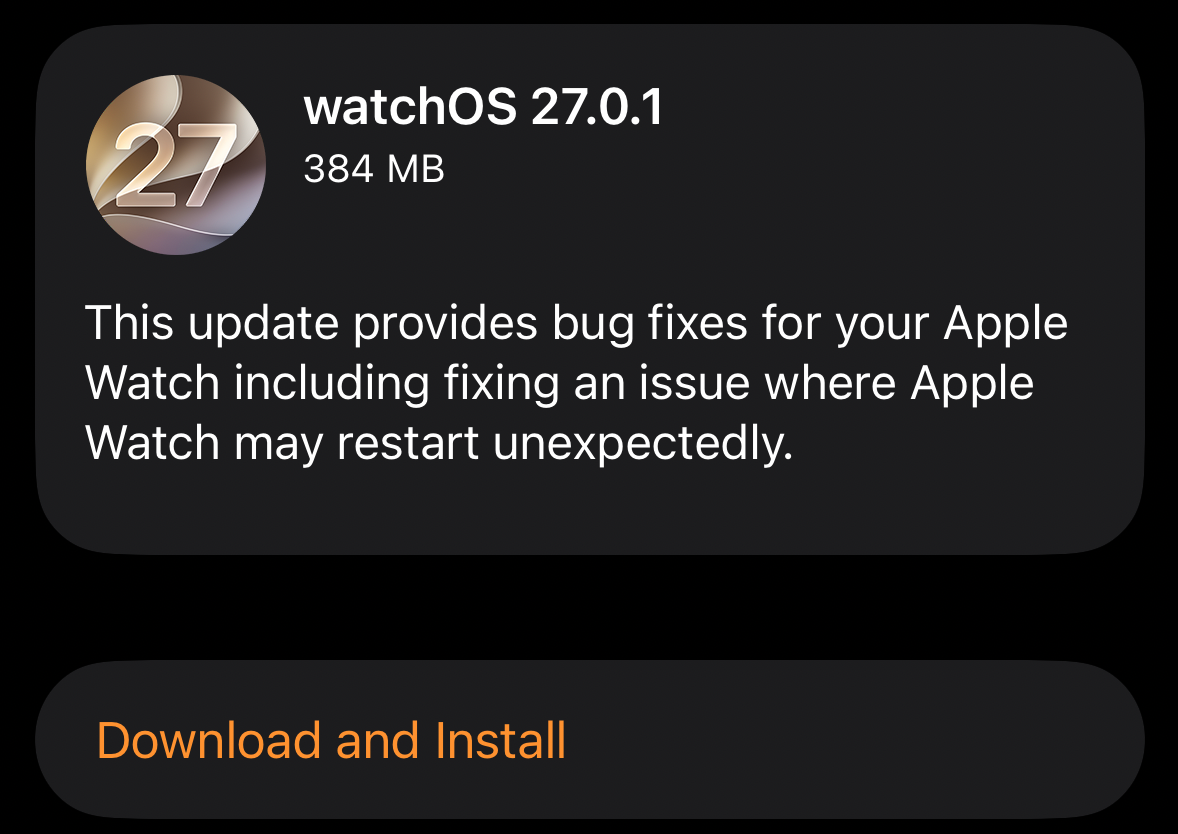 Как обновить Apple Watch до watchOS 27.0.1 2