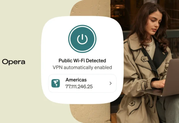 Как включить встроенный VPN в Opera при подключении к Wi-Fi